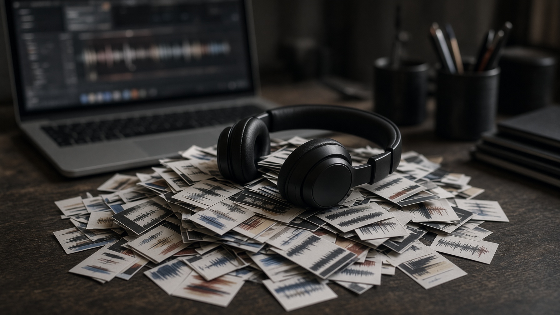 Cluttered creator workspace with stacked variant cards showing version pileup