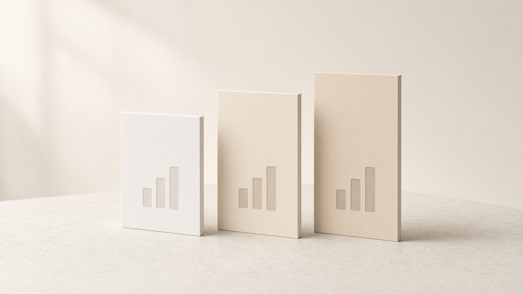 Three tiered cards on studio table showing Free Pro and Premier export levels
