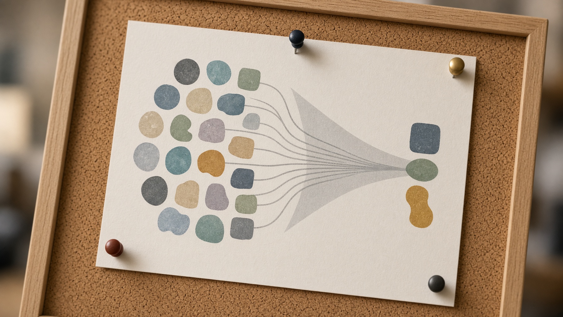 Printed funnel diagram showing how usable rate multiplies true video production cost